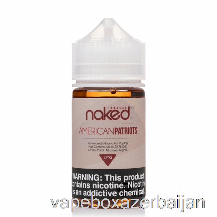 Vape Smoke American Patriots - Naked 100 Tobacco - 60mL 0mg